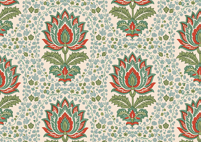 Petal & Block Lotus Blossom, Neem - Twist & Fit Roller Blind - Image 6